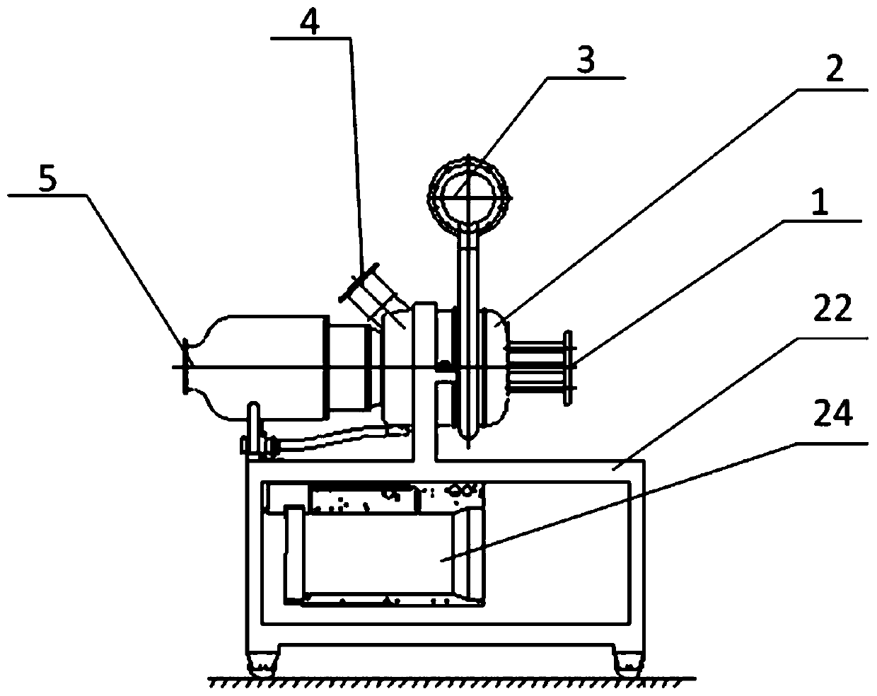 Simulation test bench for closed Brayton circulating power generation system