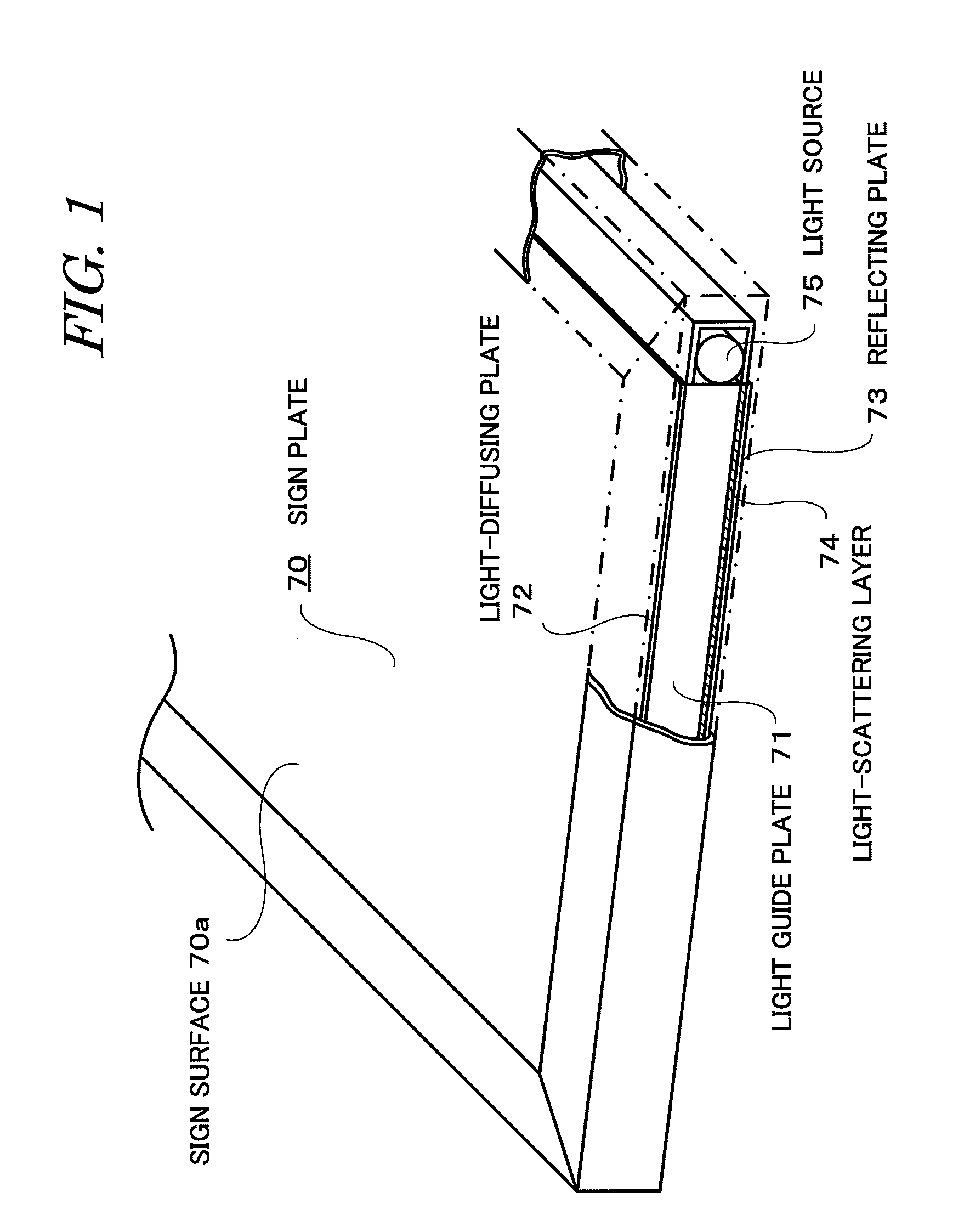 Light-emitting sign device