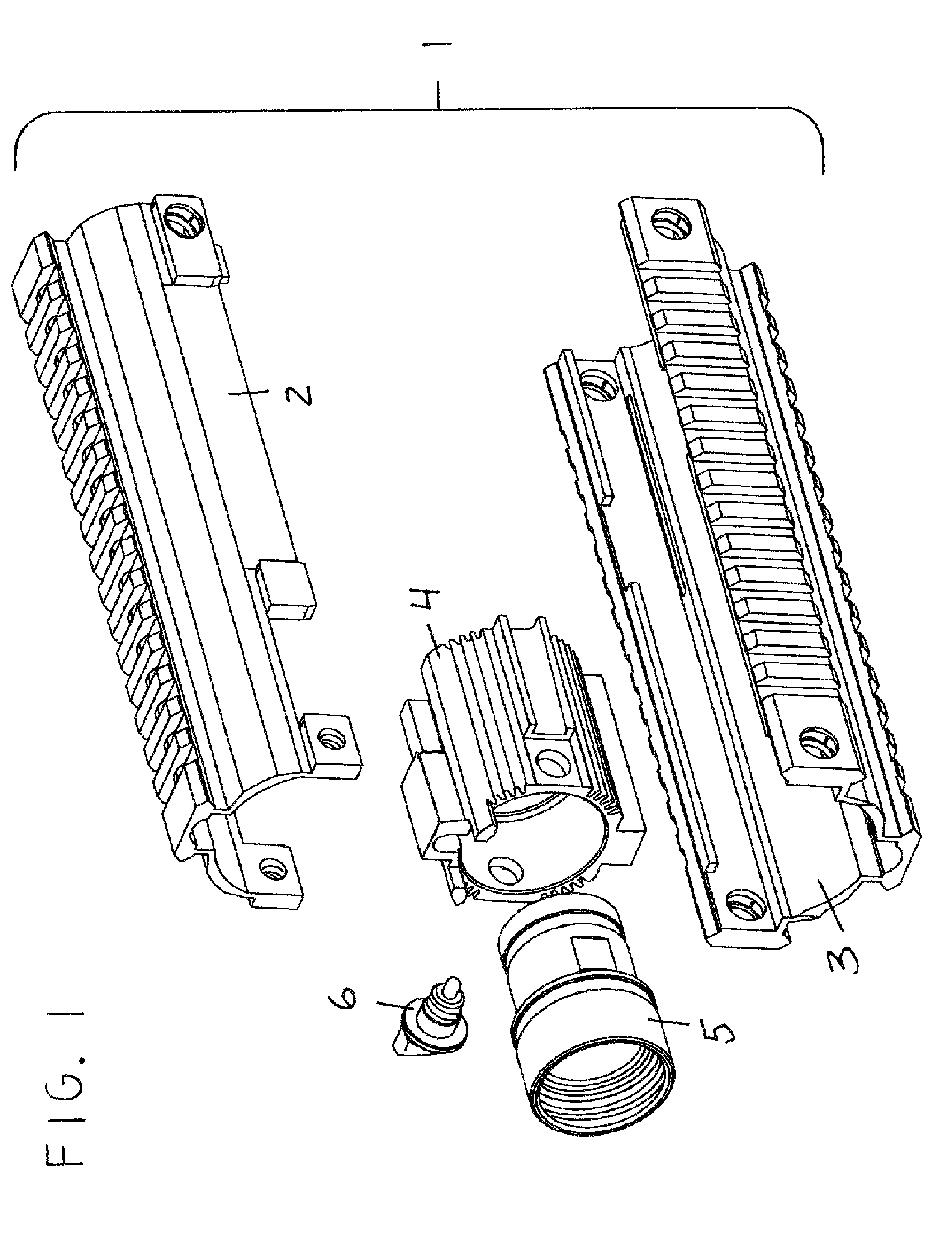 Quick-release hand guard assembly for a rifle