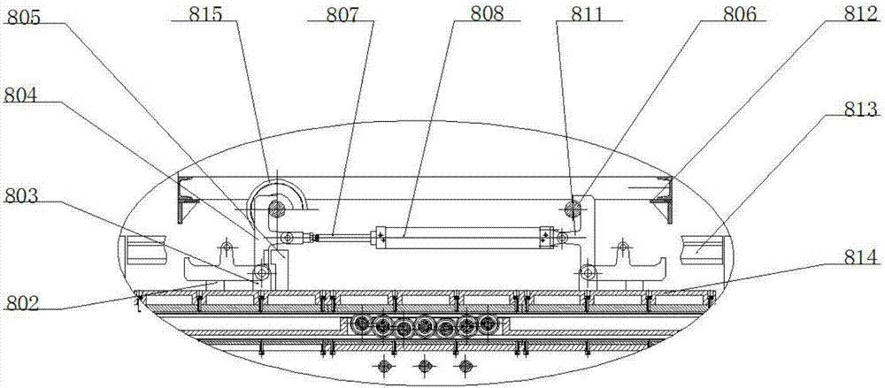 Bidirectional multiplication telescopic ferry vehicle