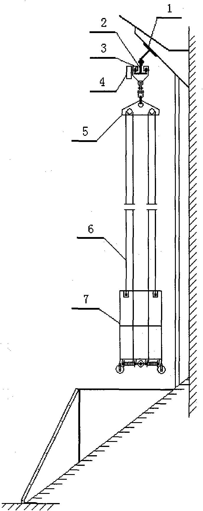 Mobile operation platform device for ship