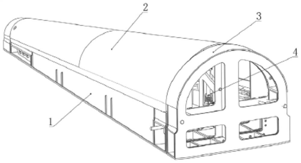 Open type cargo hold, cam linkage type hatch cover overturning locking mechanism and overturning locking method of cam linkage type hatch cover overturning locking mechanism