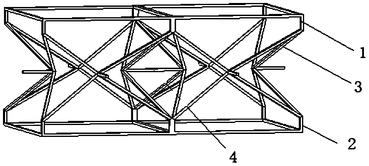 3D printing structure composite material laminboard with negative Poisson's ratio effect and processing method of laminboard