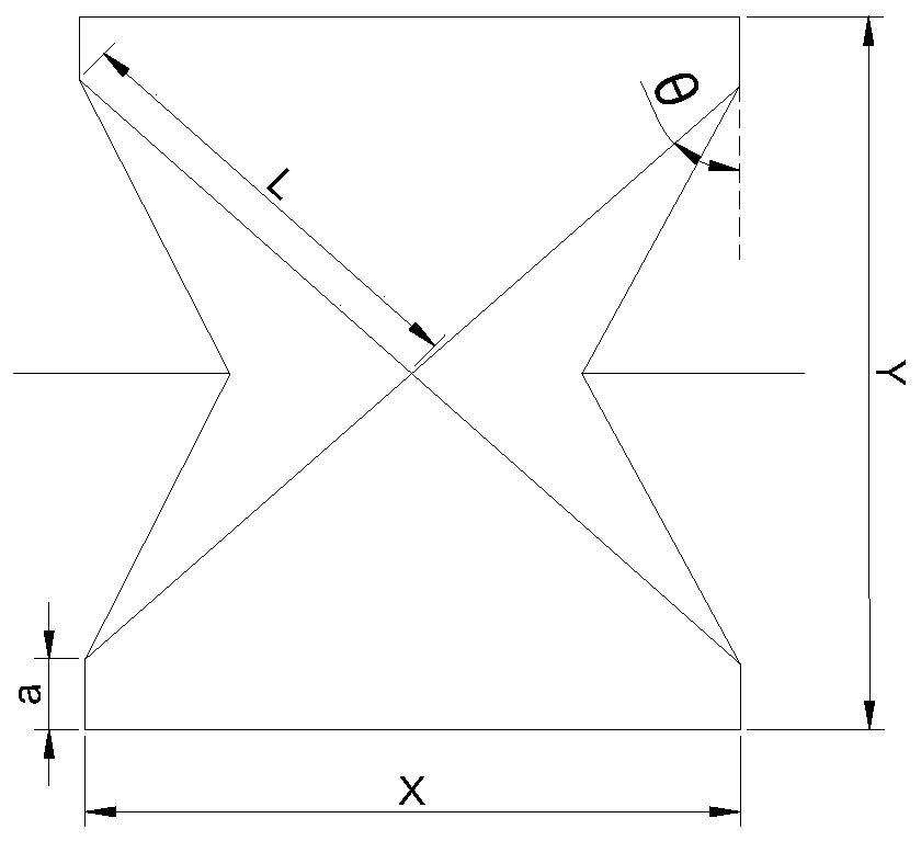 3D printing structure composite material laminboard with negative Poisson's ratio effect and processing method of laminboard