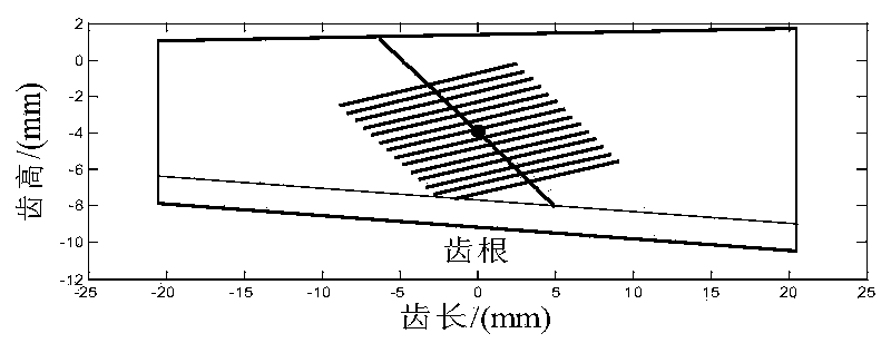 Gear partitioned and composite shot peening strengthening method and spiral bevel gear