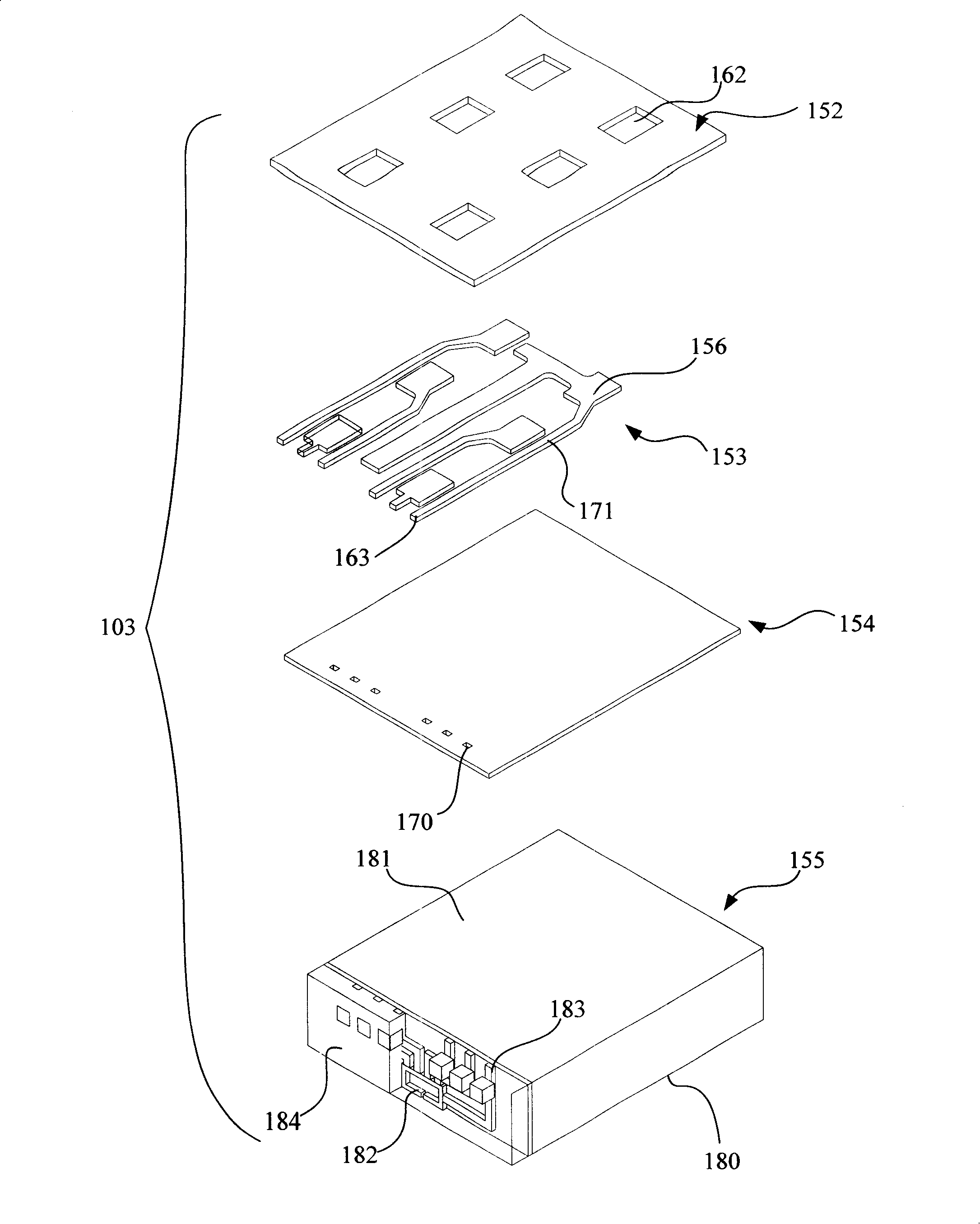 Flexible assembly magnetic header, magnetic header folding combination and disk driving unit with static protection structure