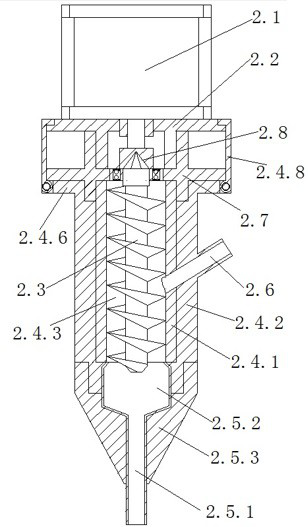 Feeding mechanism special for ceramic 3D printer