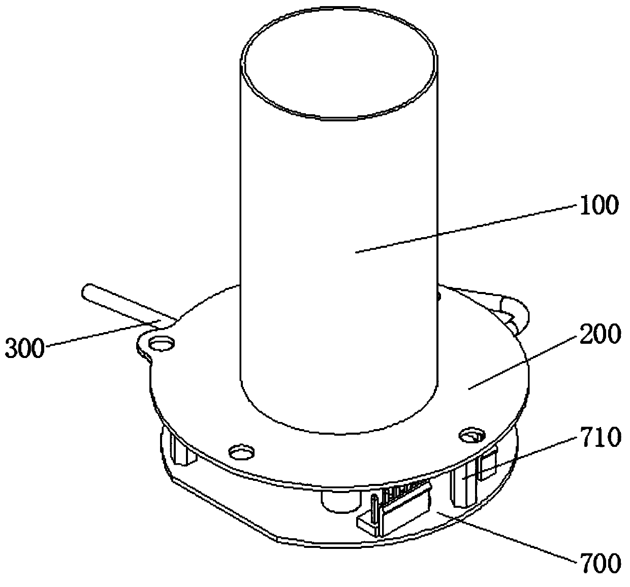 High-frequency coil preheating ignition structure of parking air heating heater