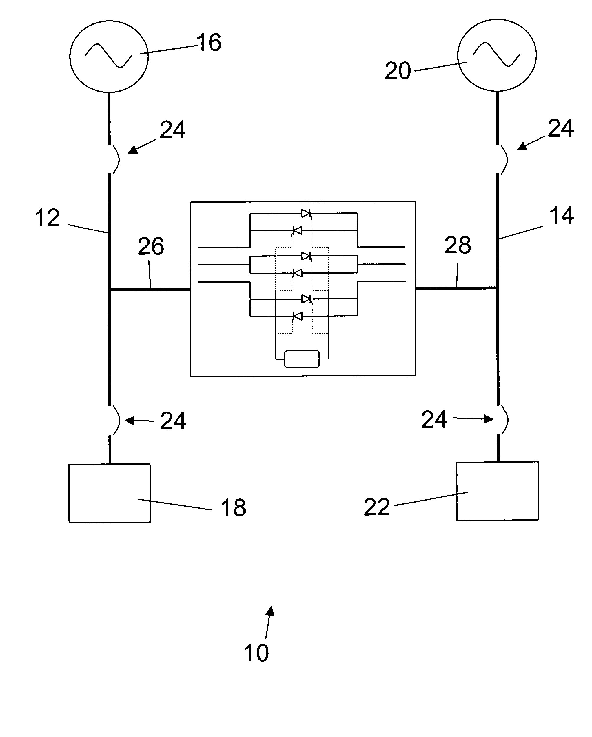 Dual bus static tie switch