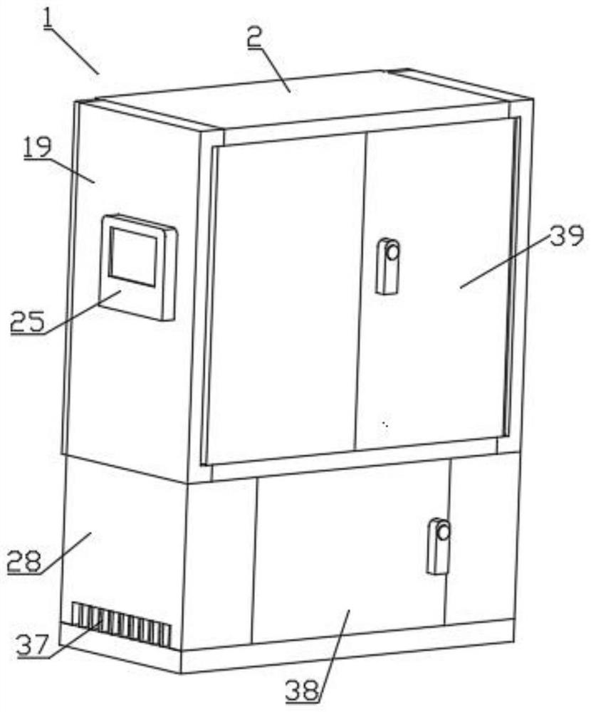 High-voltage power distribution cabinet with buffering and explosion-proof functions