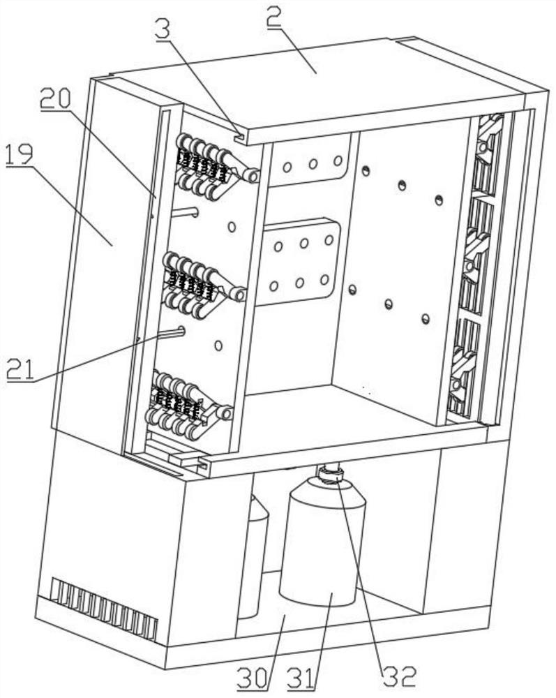 High-voltage power distribution cabinet with buffering and explosion-proof functions