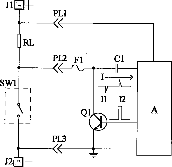 DC electronic arc-extinguishing device