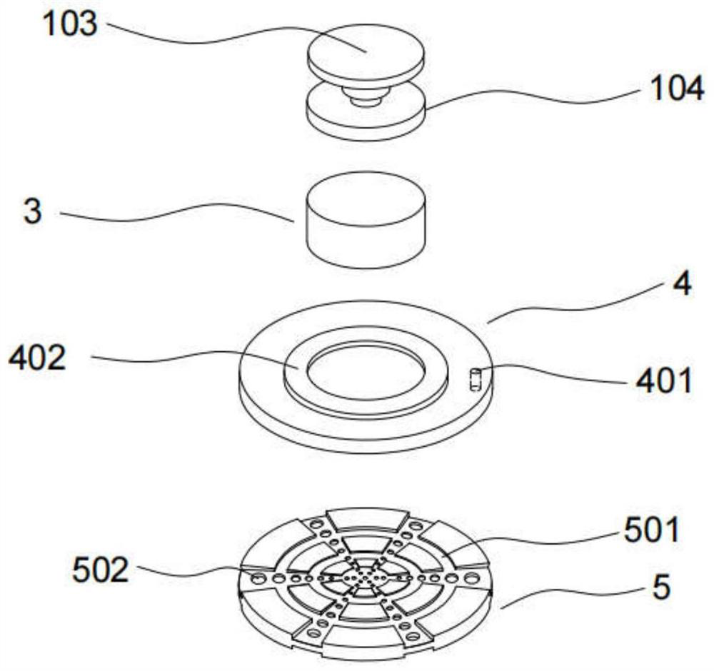 Preparation device and preparation method of crushed stone core composite sample for large triaxial test