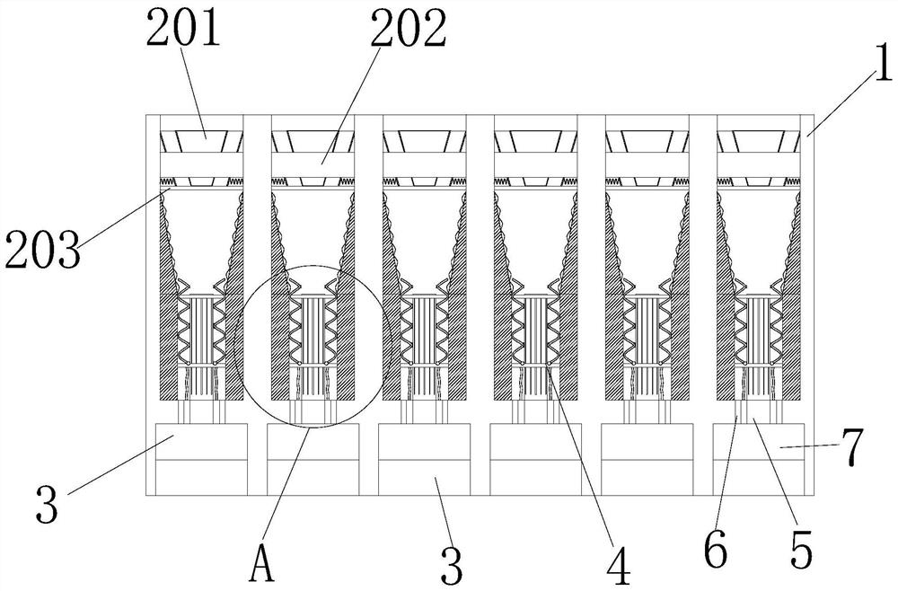 Corn stigma separating device for corn with husks