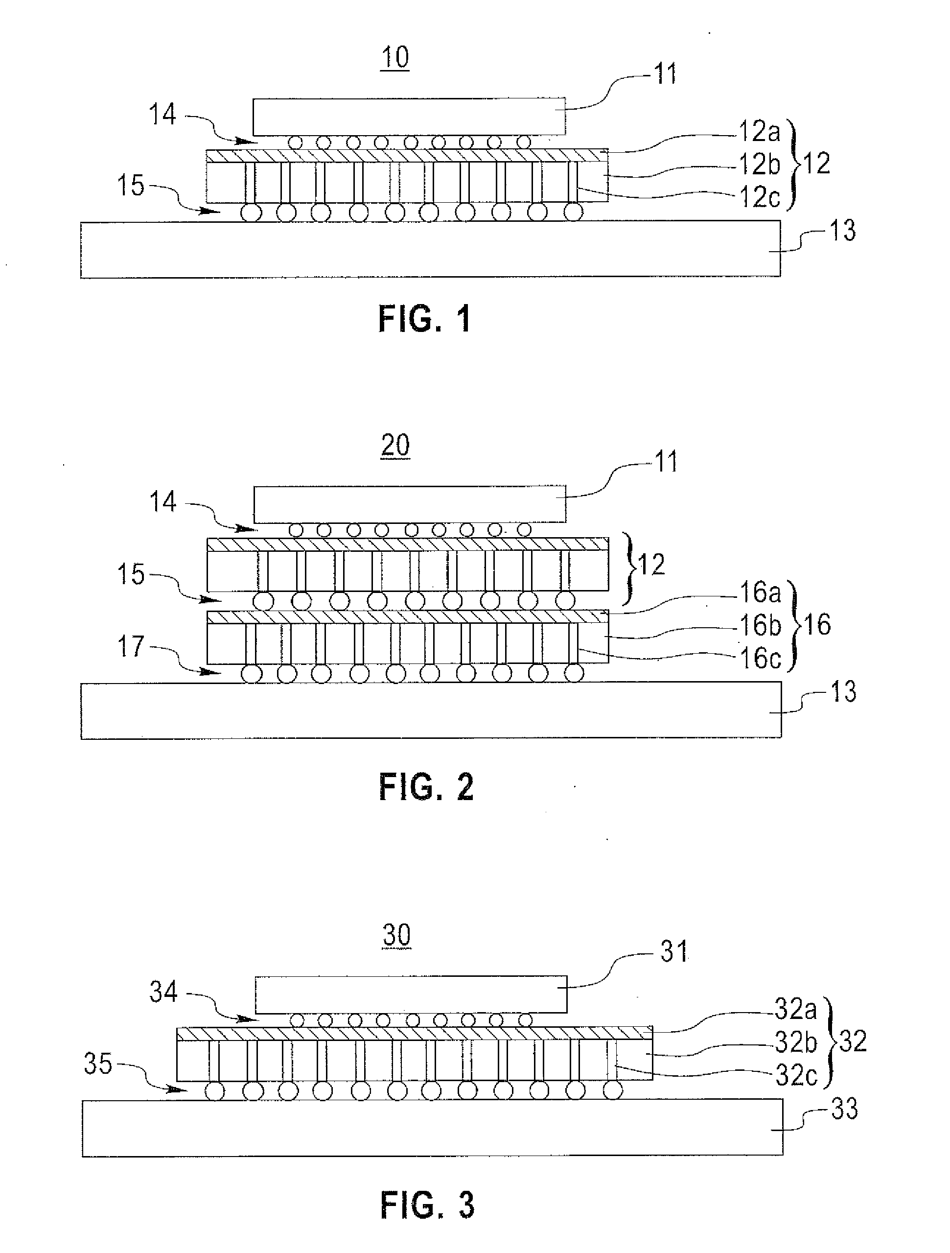 Apparatus and methods for constructing semiconductor chip packages with silicon space transformer carriers