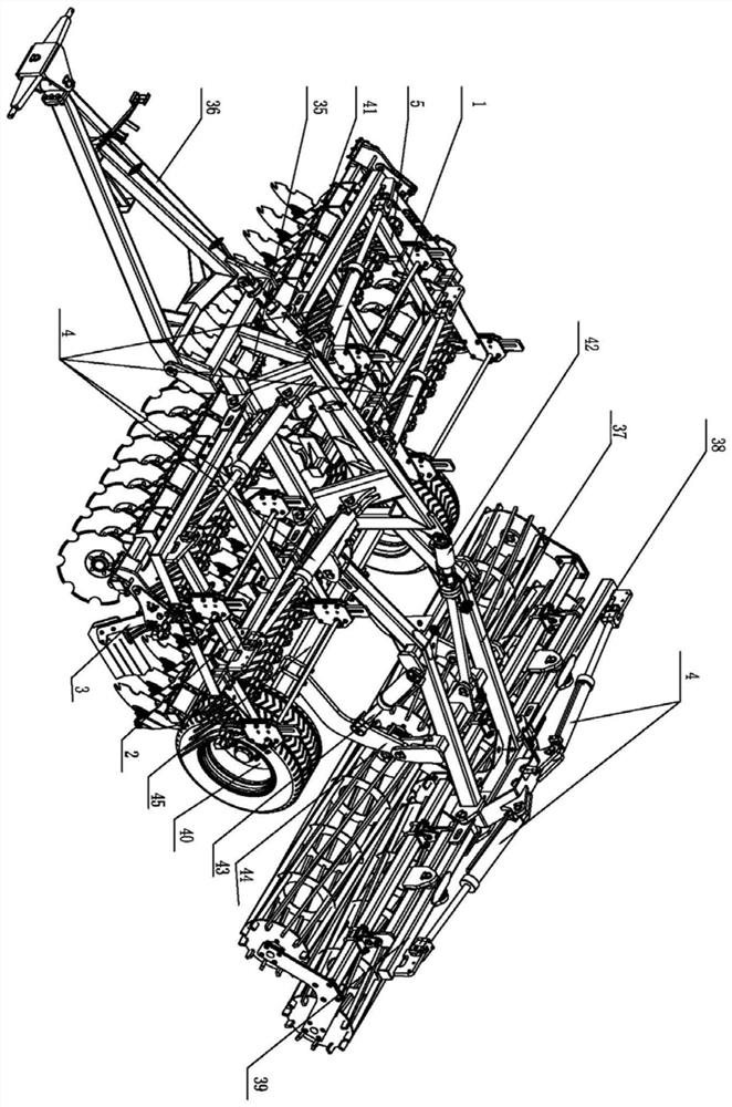 High-speed stubble cleaning harrow