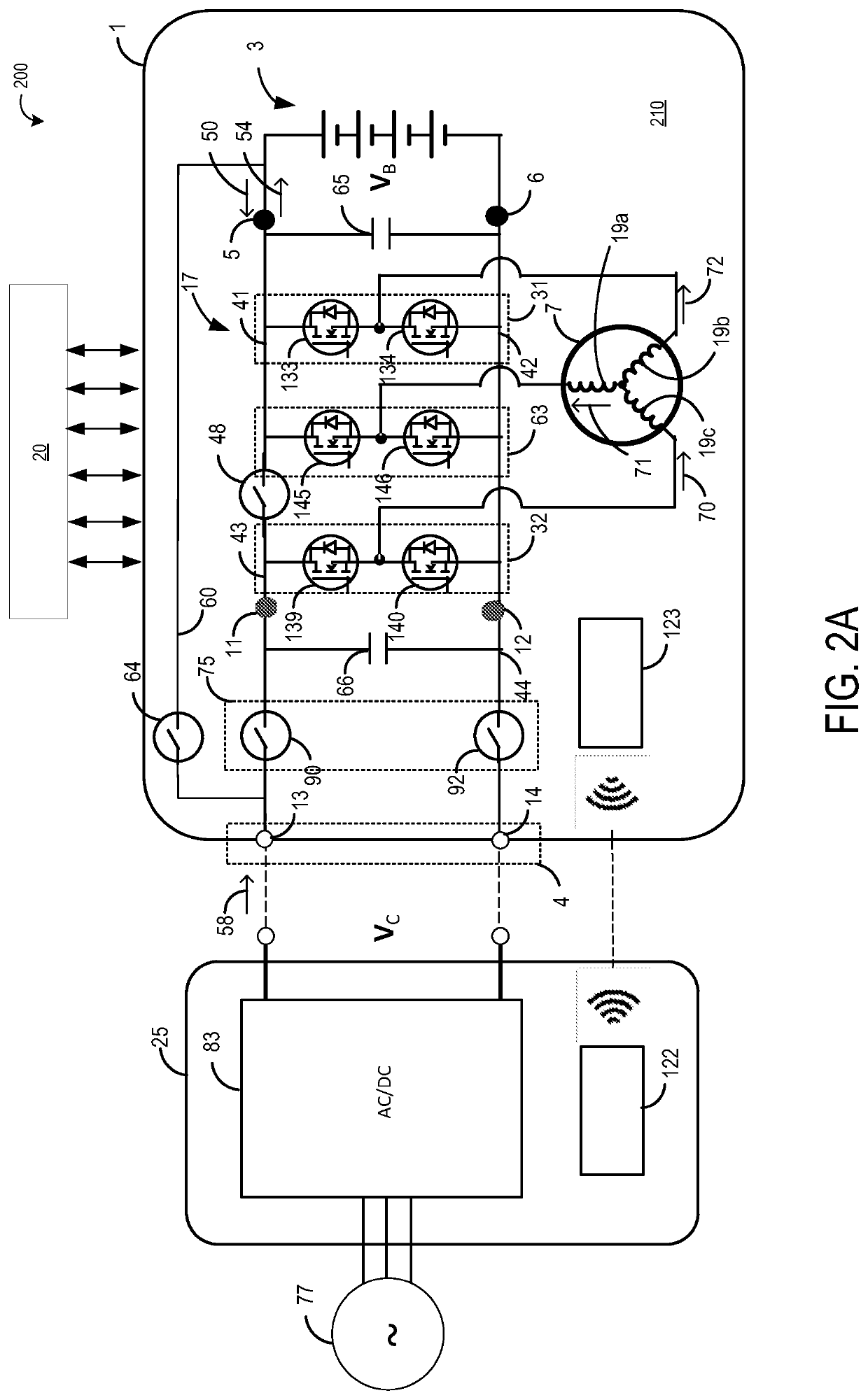 Methods and systems for an integrated charging system for an electric vehicle