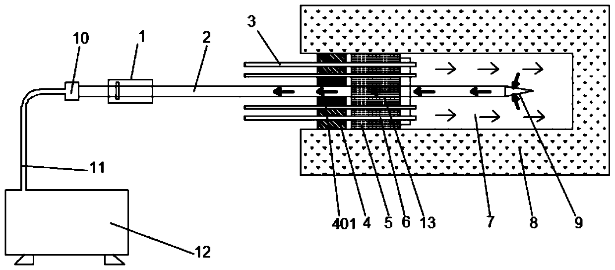 Underground coal mine drilling closed dust removal system and method