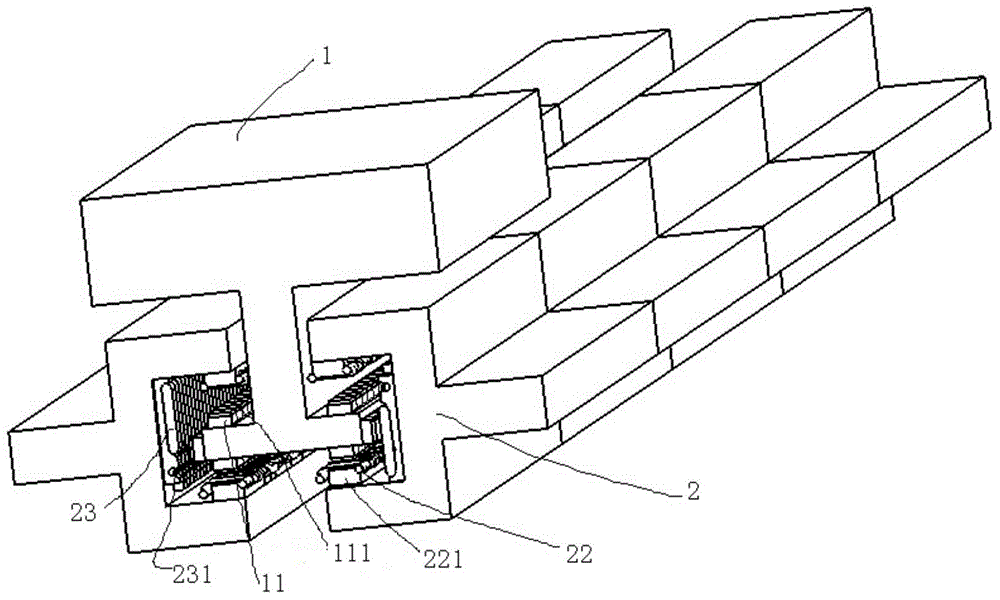 Symmetrical permanent-magnet linear synchronous motor