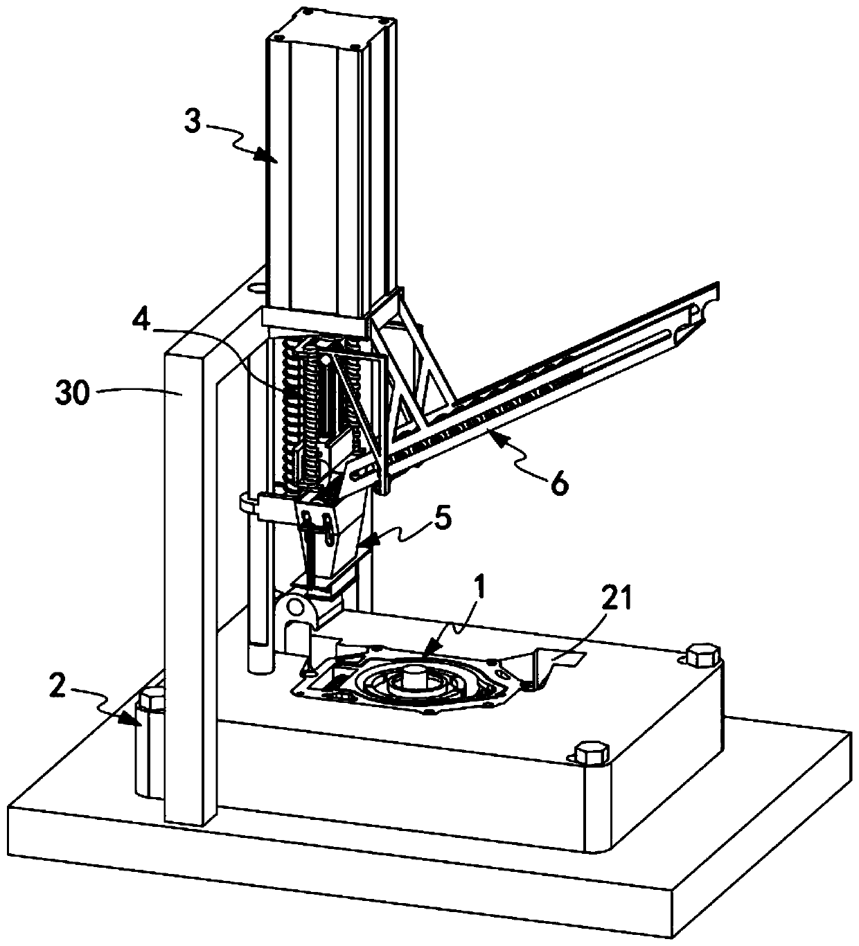 A fully automatic assembly line for oil pump accessories