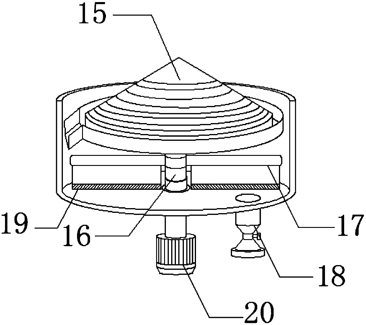 Grinding and pulping device for river snail rice noodle raw materials