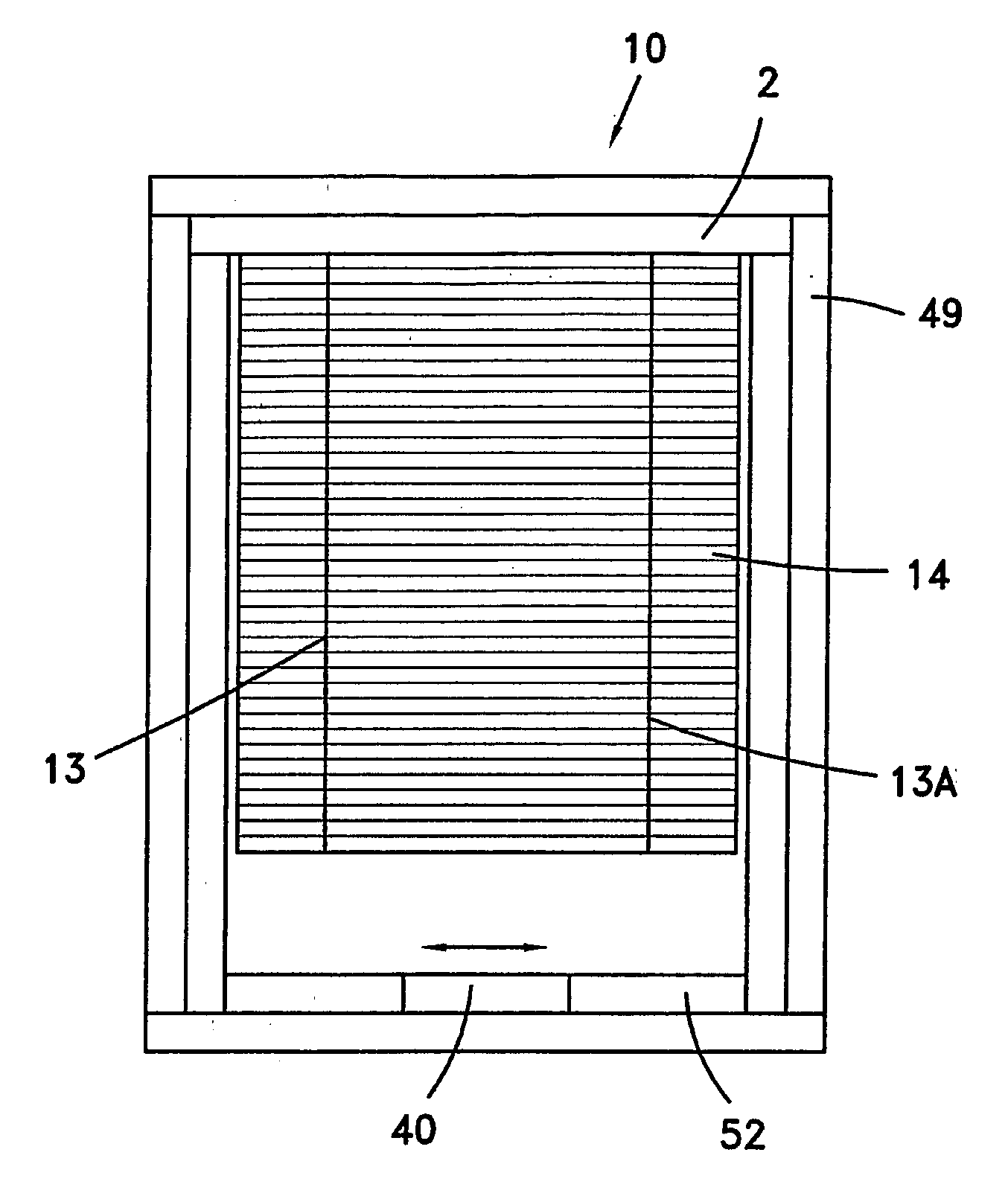 Manually Operated Venetian Blind and Method of Darkening a Room