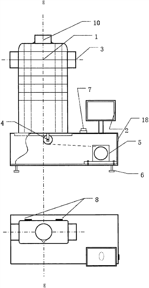 Device and method for testing sensitivity of spinal curvature detector