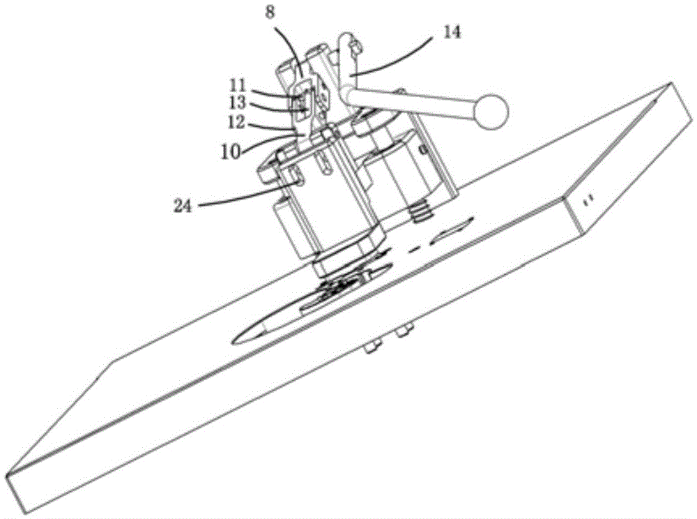 A flipping and pressing mechanism