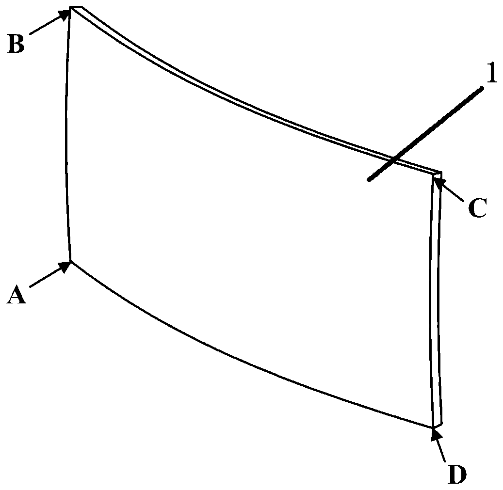 A multi-curvature rearview mirror lens