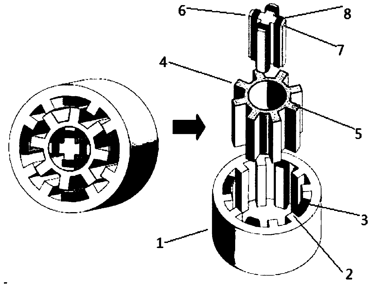 Magnetic suspension switch magnetic resistance flywheel motor and control method