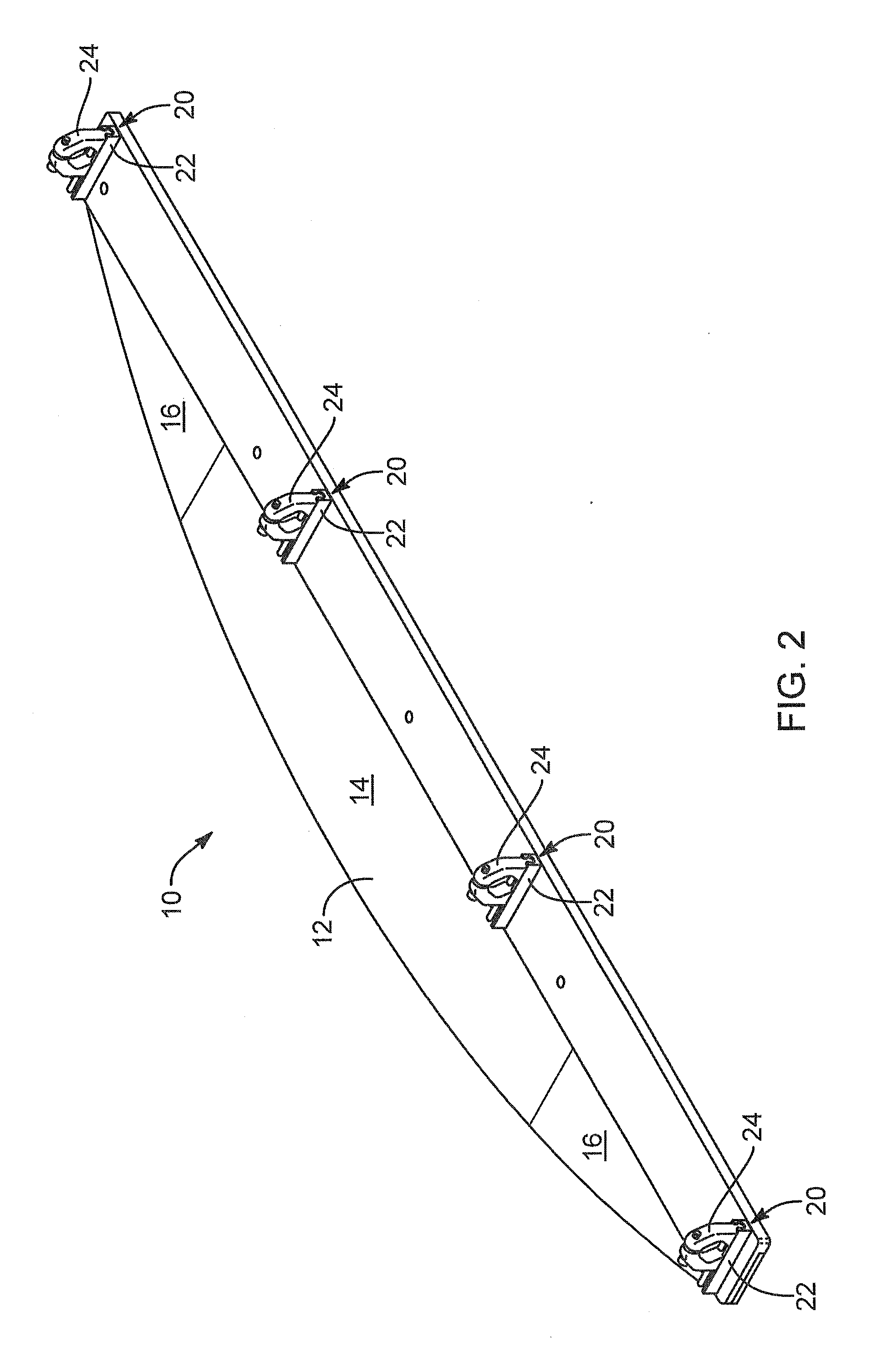 Ski-chair-lift display apparatus and method