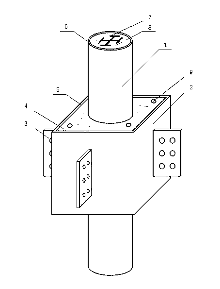 Assembling type frame structure joint