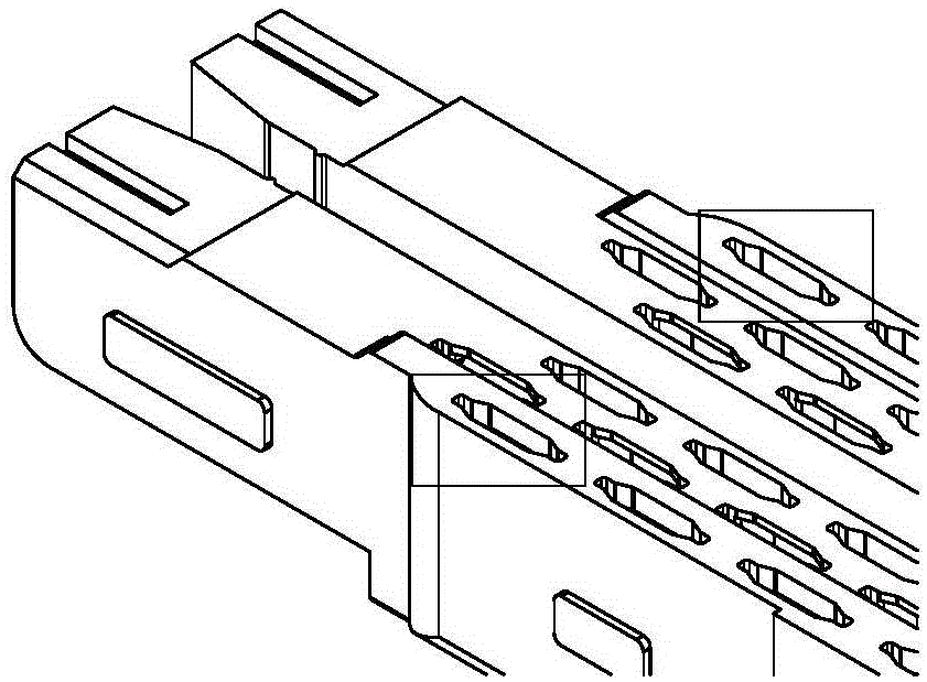 Nail cartridge for intracavity cutting anastomat