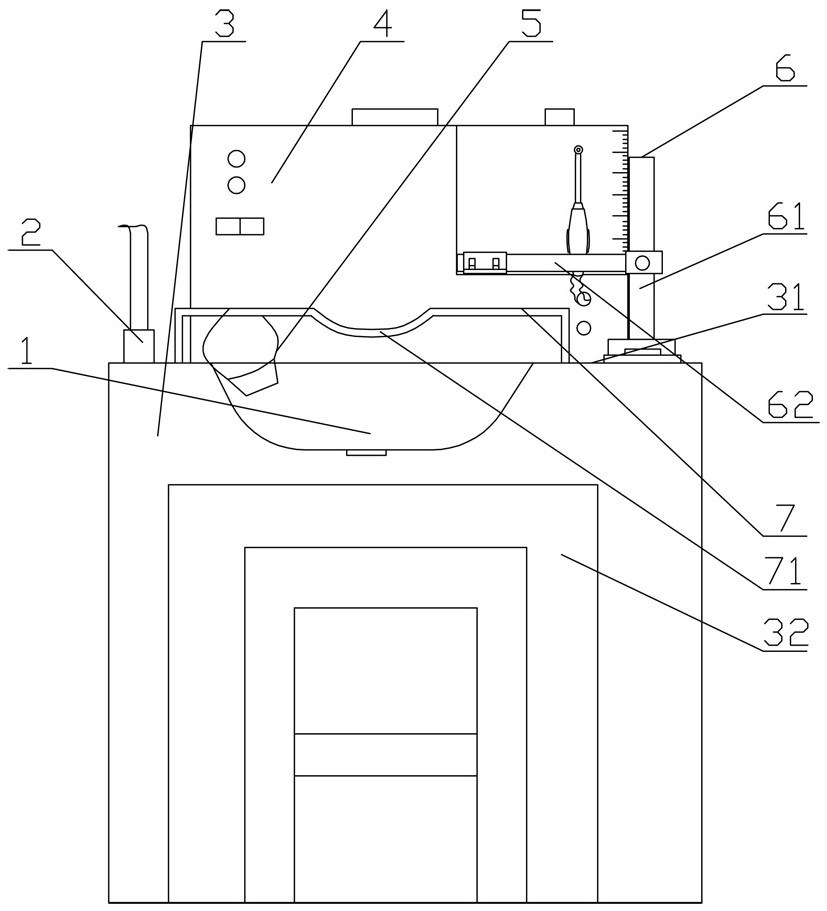 Nasal cavity flushing device for department of pediatrics