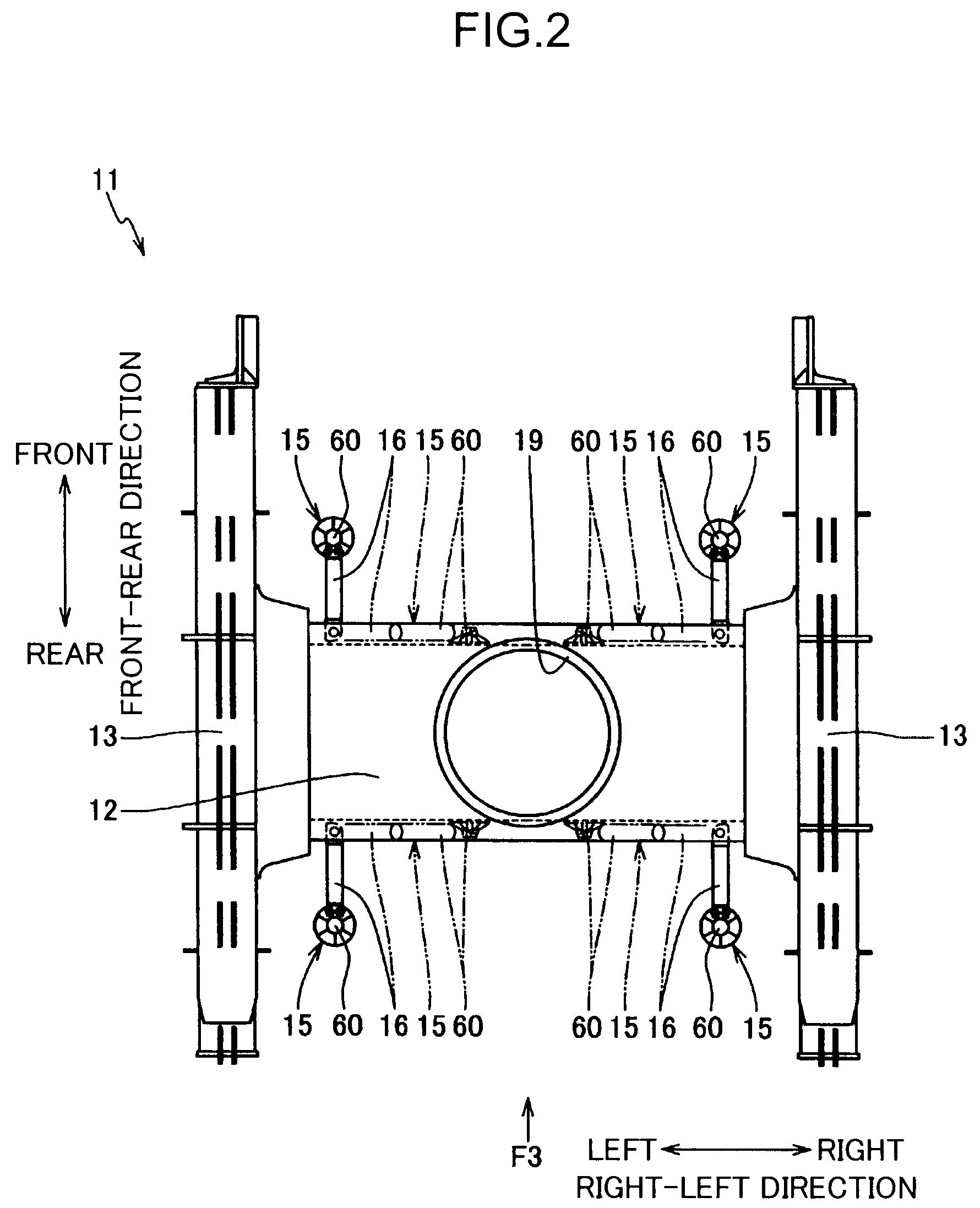 Mobile crane having counterweight