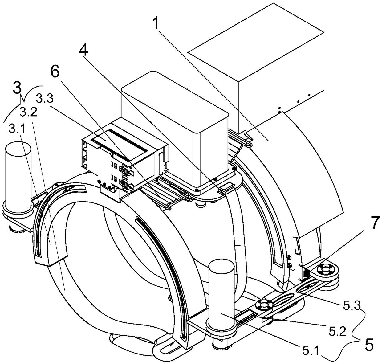 Wearable lumbar vertebra rehabilitation treatment device