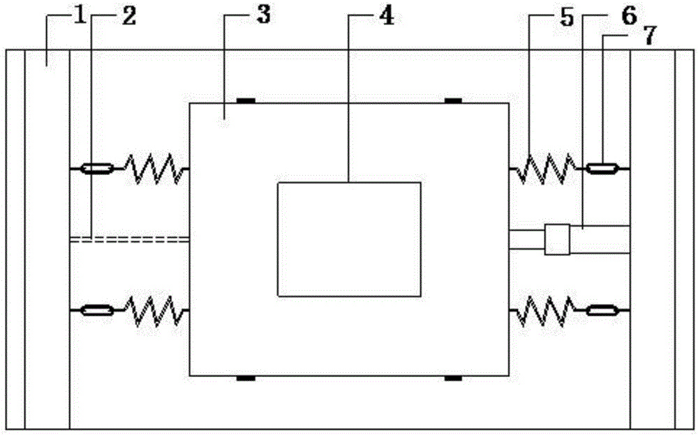 Vibration device for structure collapse test