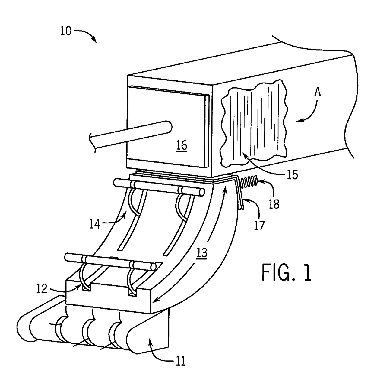 Device and method for measuring the moisture of hay in the pre-compression chamber of a rectangular baler