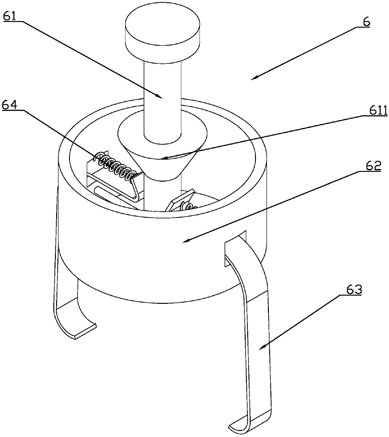 Device for testing rigidity of semi-rigid bearing