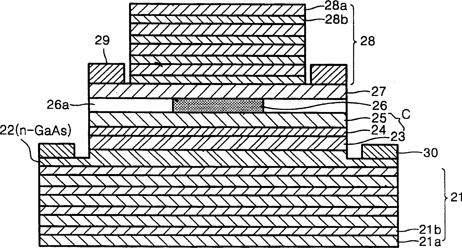 Wave length adjustable vertical cavity surface emitting laser diode