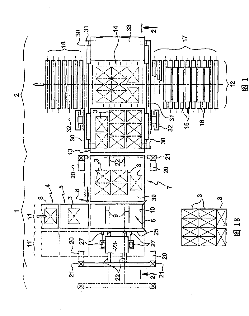 Method and installation for assembling palletizable products