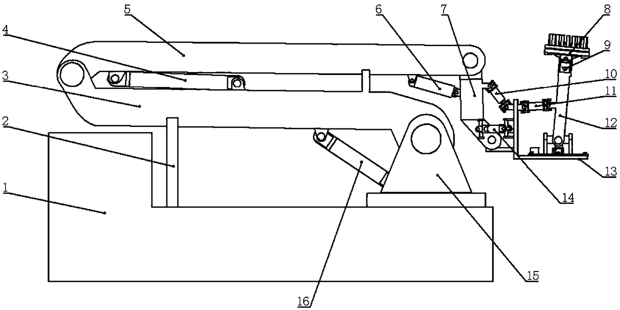 Full-automatic multi-degree-of-freedom street lamp washing device and control method thereof