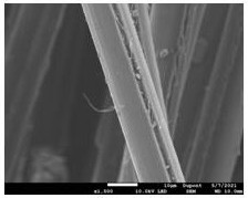 A continuous production process for silver metal firmly attached to aromatic special fiber filaments