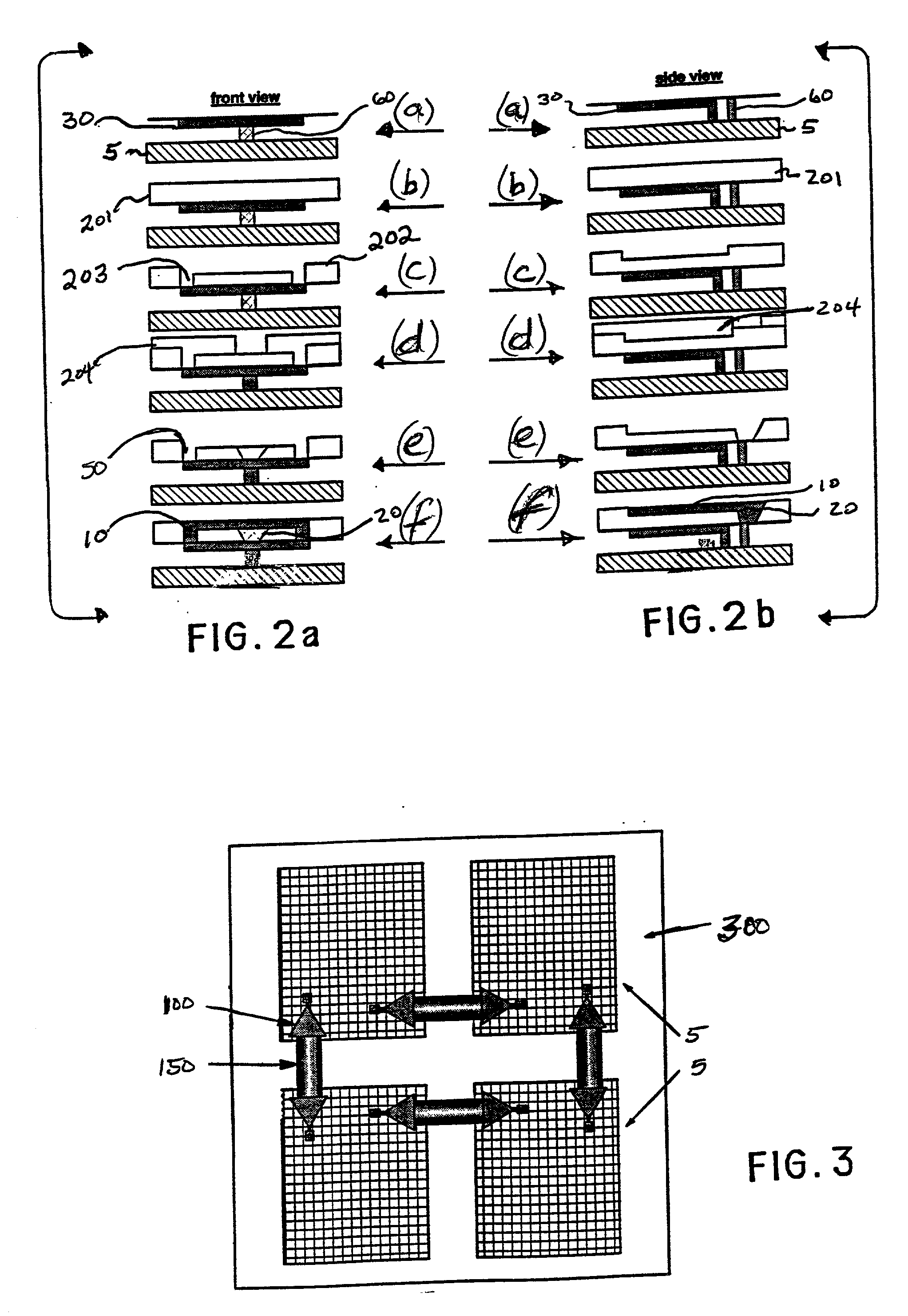 Dual damascene horn antenna