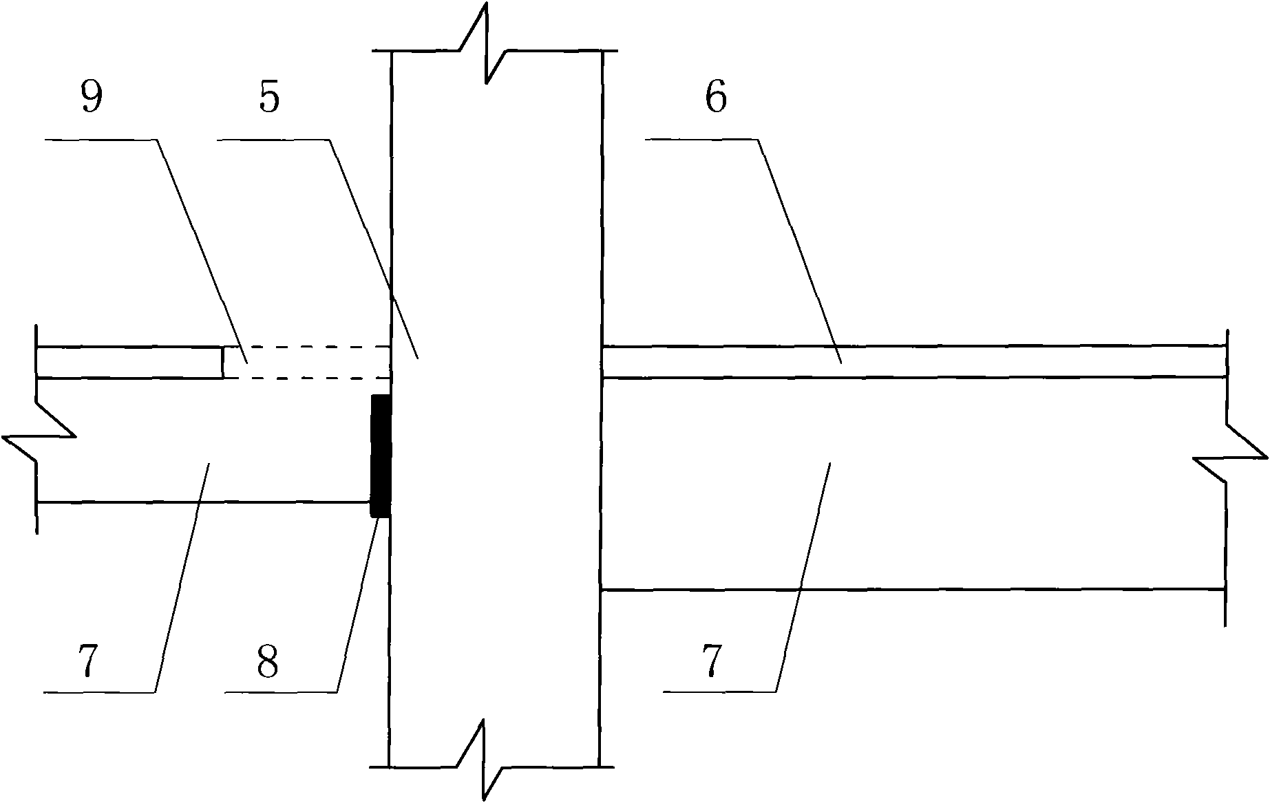 Construction method of large-span post-tensioned prestressed longitudinal and transverse frame beams