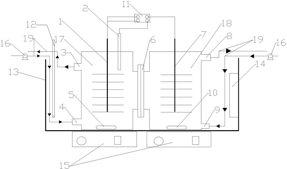 Dyeing wastewater treatment device and method for treating wastewater by using device