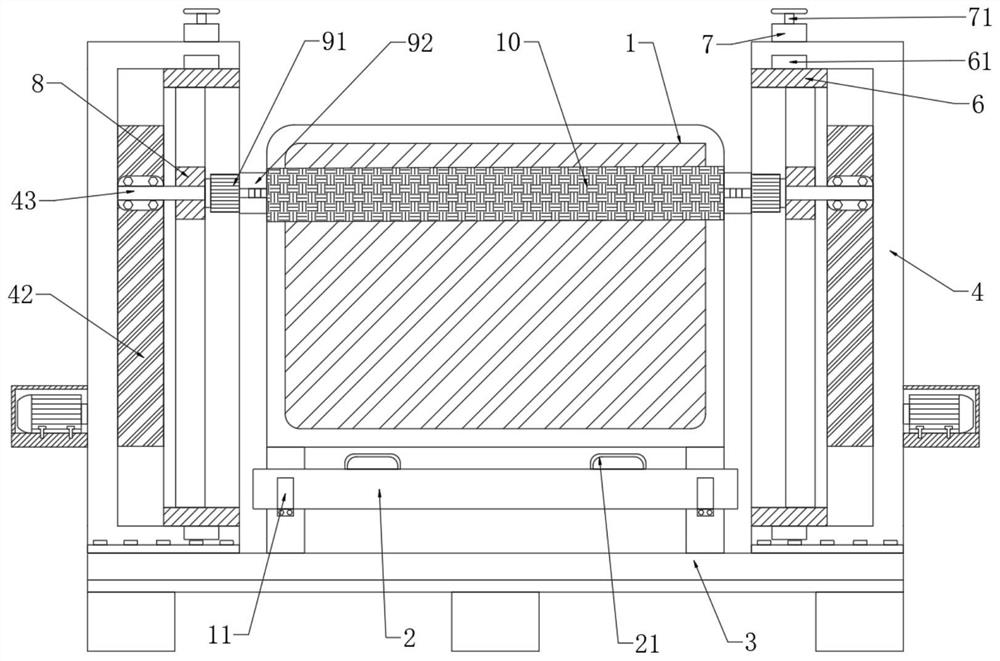 Dustproof glass frame for indoor LED display screen