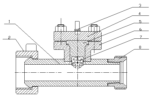 Well cementation mud flow meter device