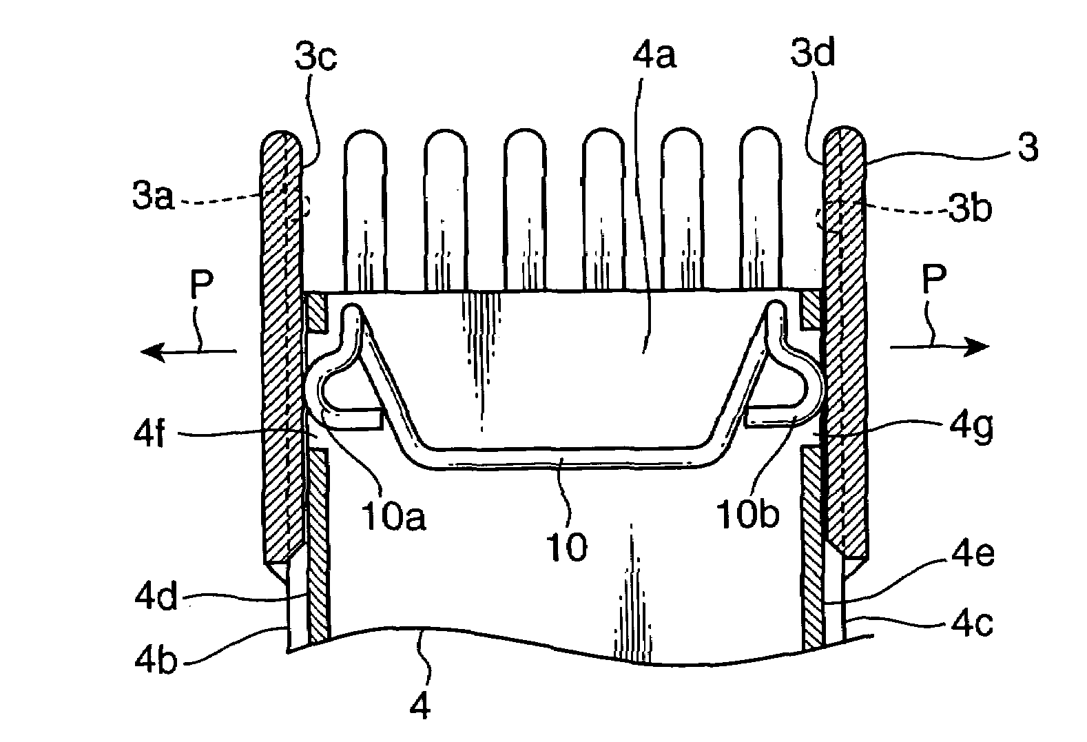 Comb-vibration preventing structure for hair cutter