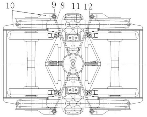 A kind of self-steering bogie and self-steering method of railway freight car